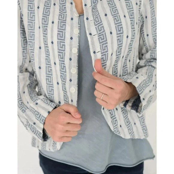 CP SHADES DREE Linen Jacquard Jacket size Large - Picture 8 of 10